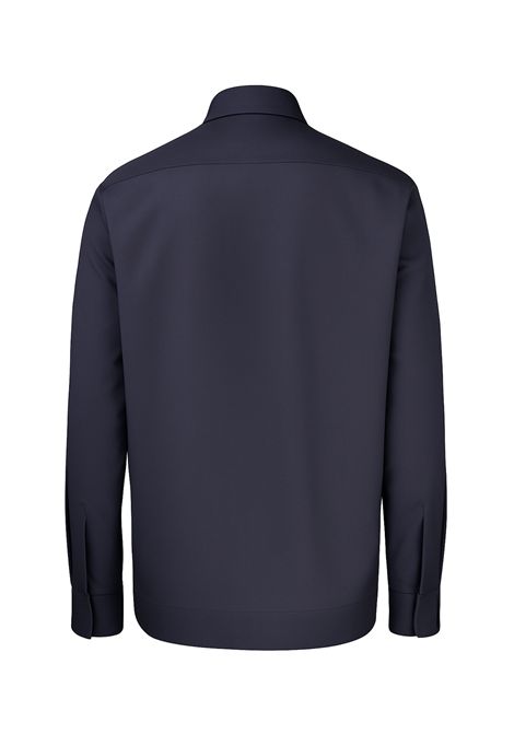 Overshirt Gran Sasso uomo 9515058202 blu lana tecnica Gran sasso | Camicie | 9515058202598